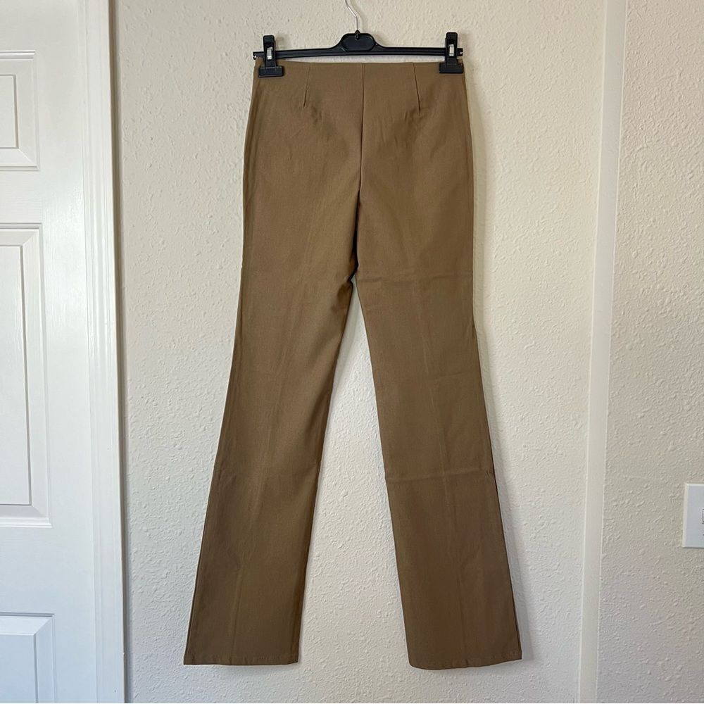 Urban Outfitters Olive Green Front Slit Flare Pants NEW Size 2
