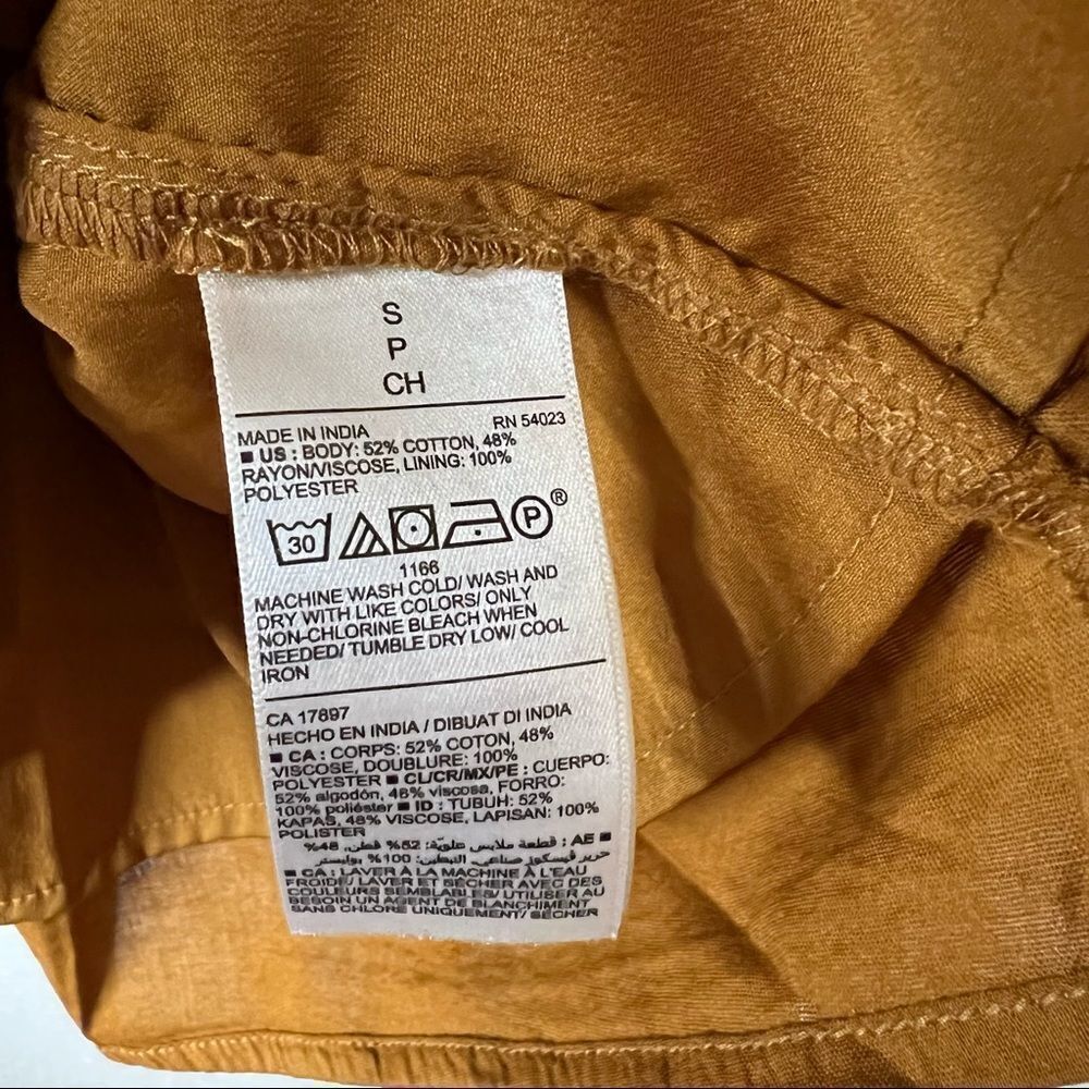 Old Navy Puff Sleeve Waist Defined Smock Flared Mini Dress Size S