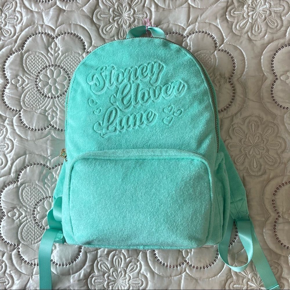 Stoney Clover Lane x Target Terry Cloth Embossed Backpack Light Green