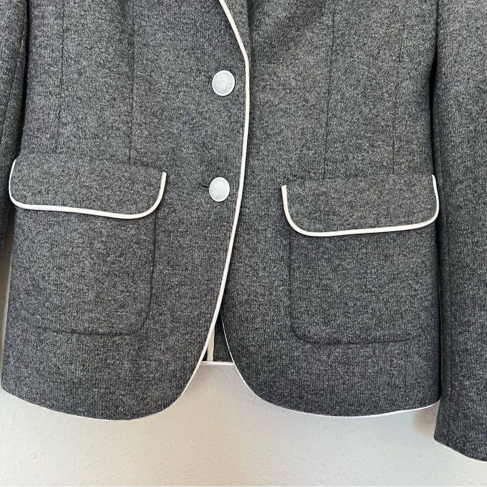 Banana Republic Wool Blend Gray Blazer Jacket Size 0
