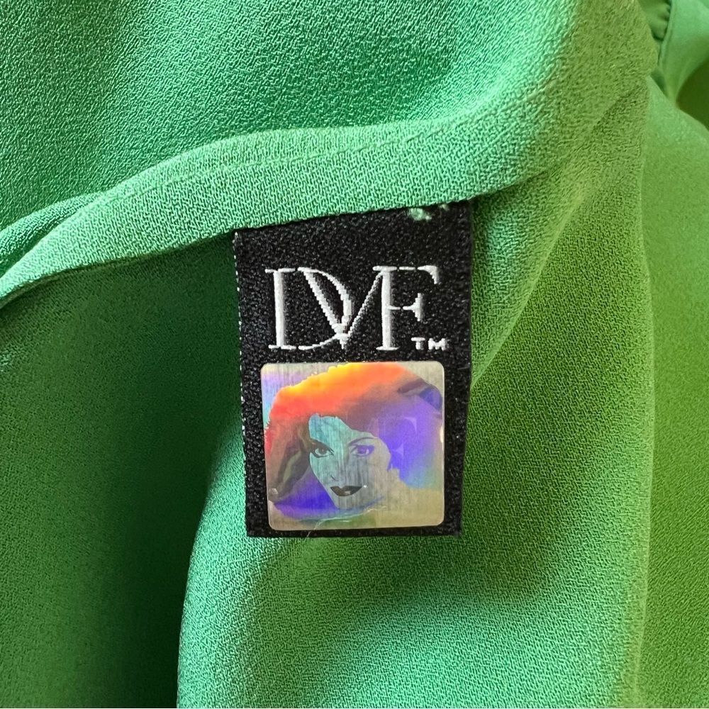 DVF Diane Von Furstenberg Florane Silk Mini Dress Size 8 Long Sleeve Shift
