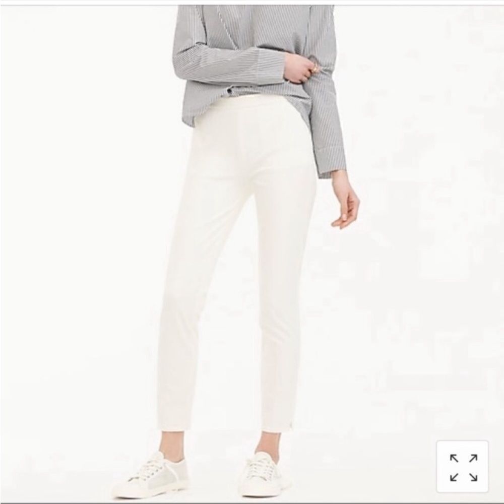 J. Crew Martie Ankle Pants in Ivory NEW Size 8
