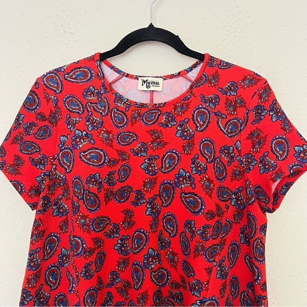 Show Me Your MuMu Nicks Babydoll Mini Dress Red Paisley Size Medium