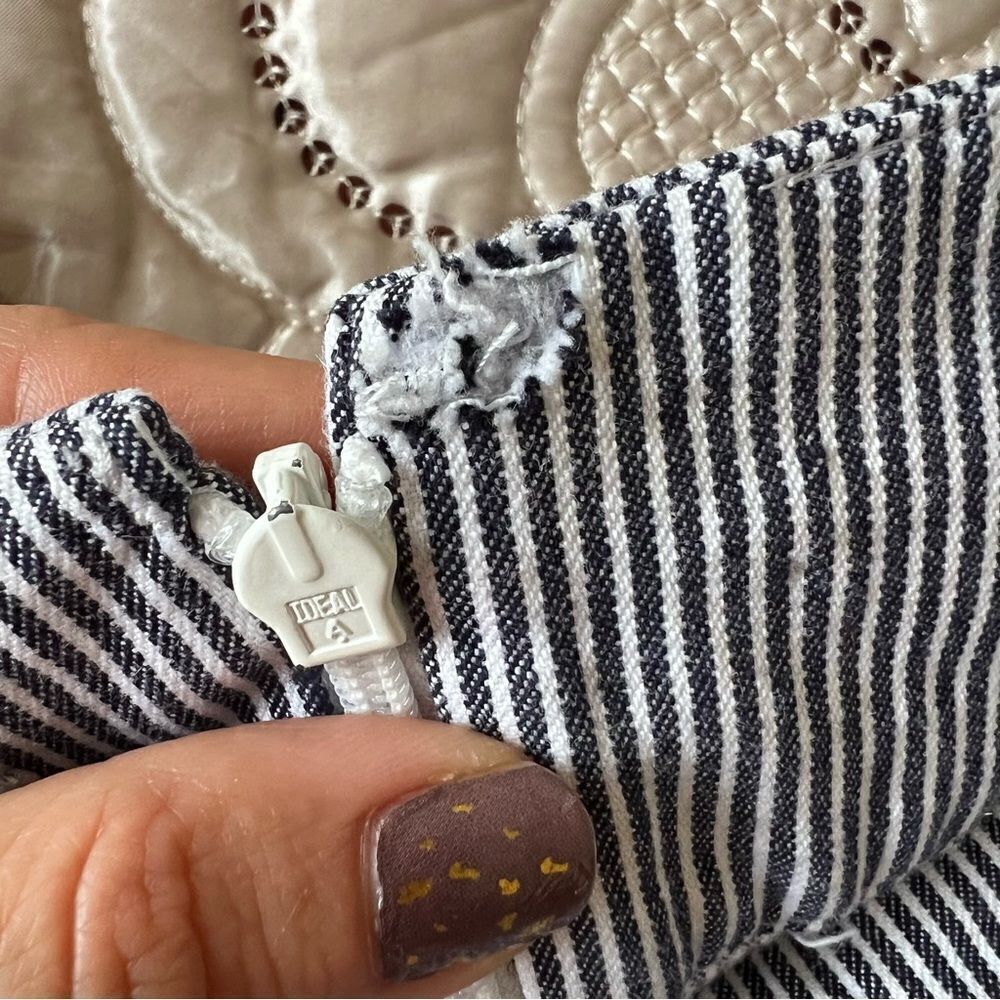 Talbots Striped Mini Skirt