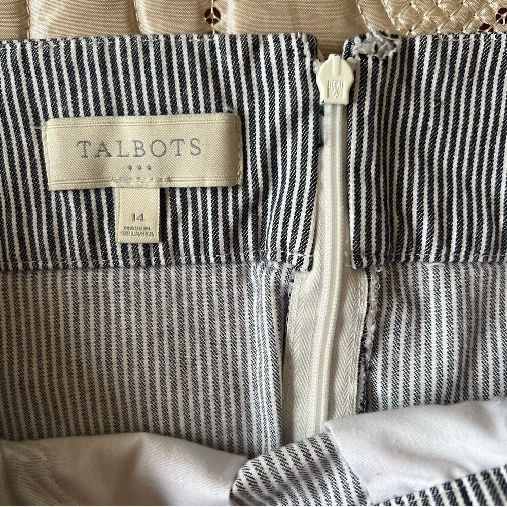 Talbots Striped Mini Skirt