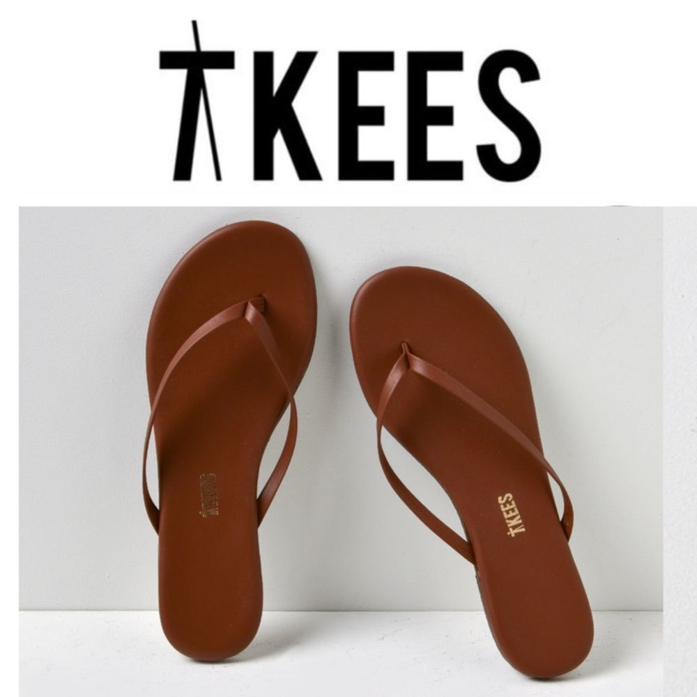TKEES Foundations Glow Heat Wave Flip Flops Sandals NEW Size 8