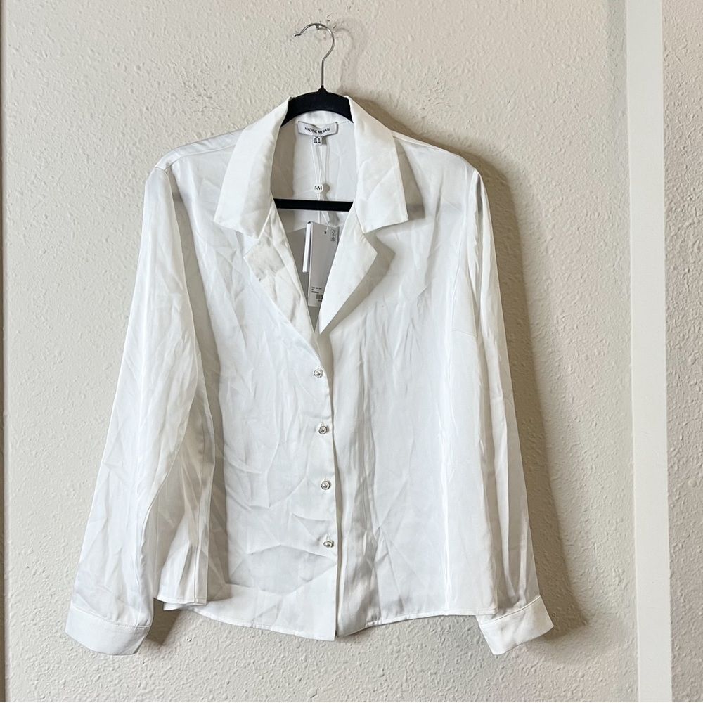 Nadine Merabi Taylor White Shirt NEW Size XXL