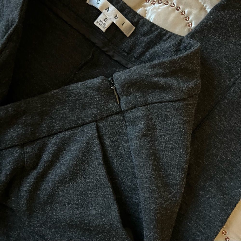 Cabi Heather Black Audrey Skinny Ankle Pants Leggings