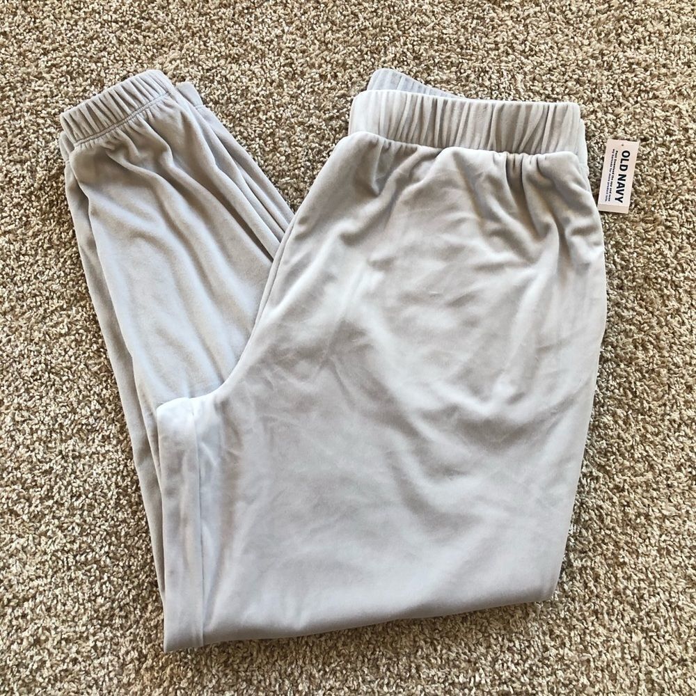 Old Navy High Waisted Luxe Velvet Jogger Sweatpants Size L