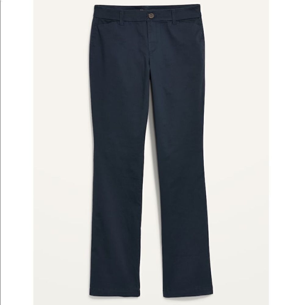 Old Navy Mid-Rise Bootcut Khakis Pants Size 0