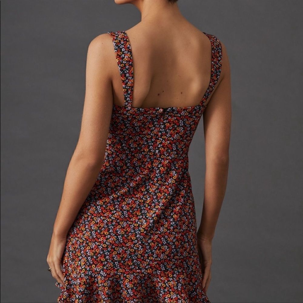 Anthropologie Hutch Ditsy Floral Corset Mini Dress
