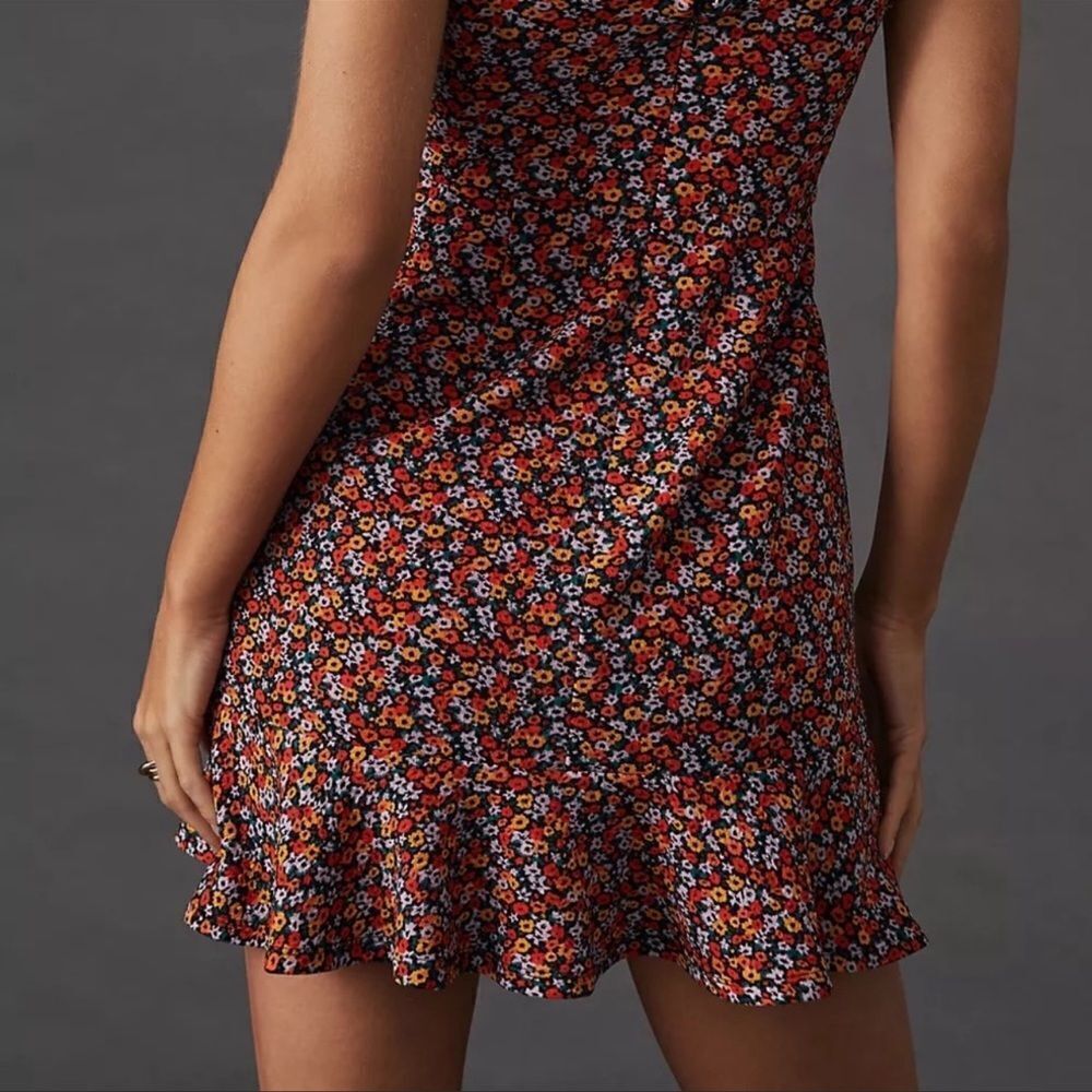 Anthropologie Hutch Ditsy Floral Corset Mini Dress