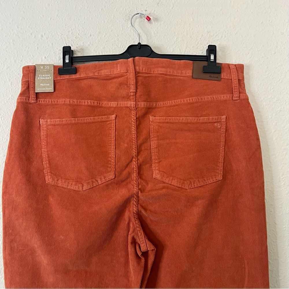 Madewell Corduroy Classic Straight Leg Jean Pants NEW Size 35