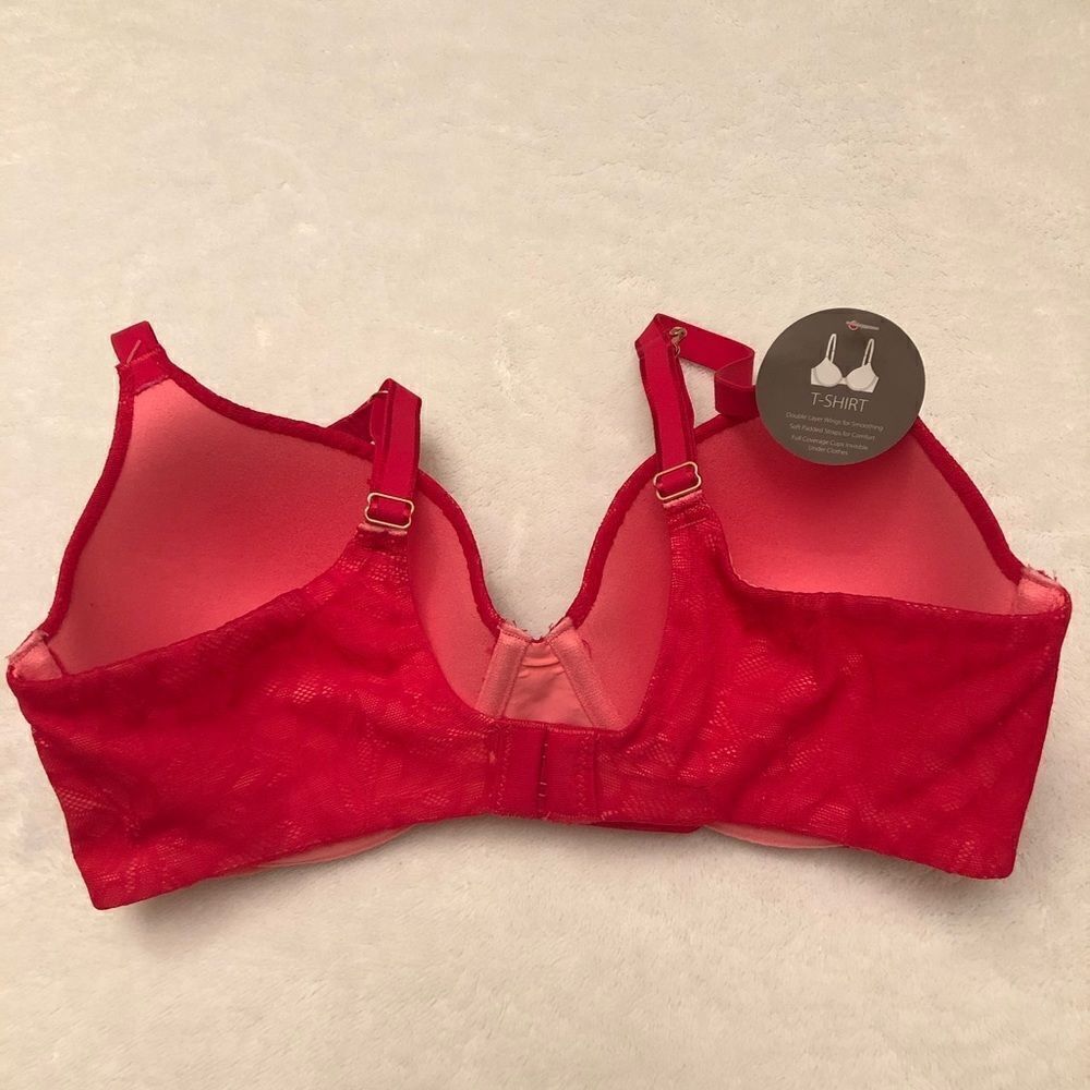 NWT Women’s Pink All Over Lace Push Up Bra