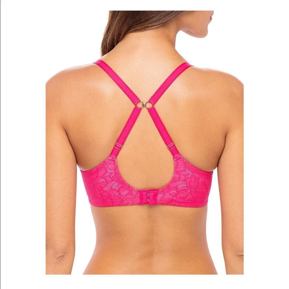 NWT Women’s Pink All Over Lace Push Up Bra