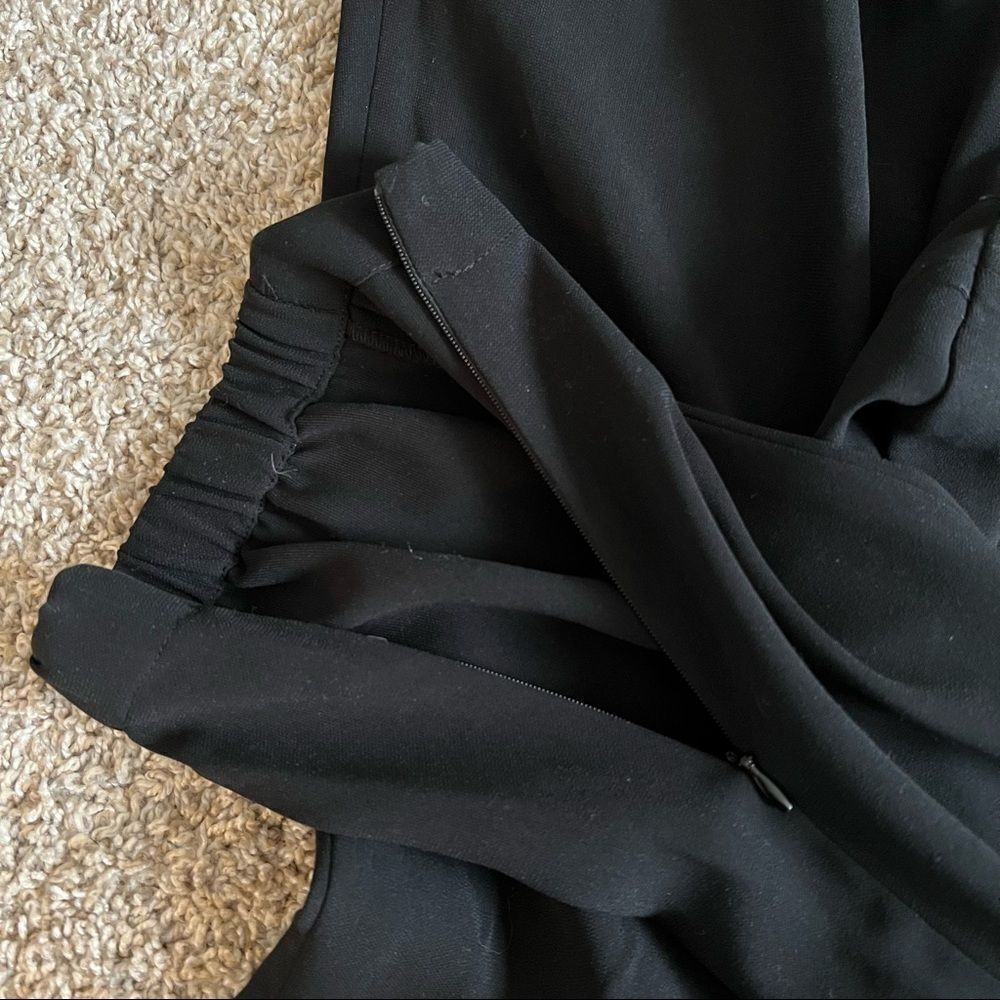 Kenneth Cole Black Ankle Zip Jogger Pants Size M