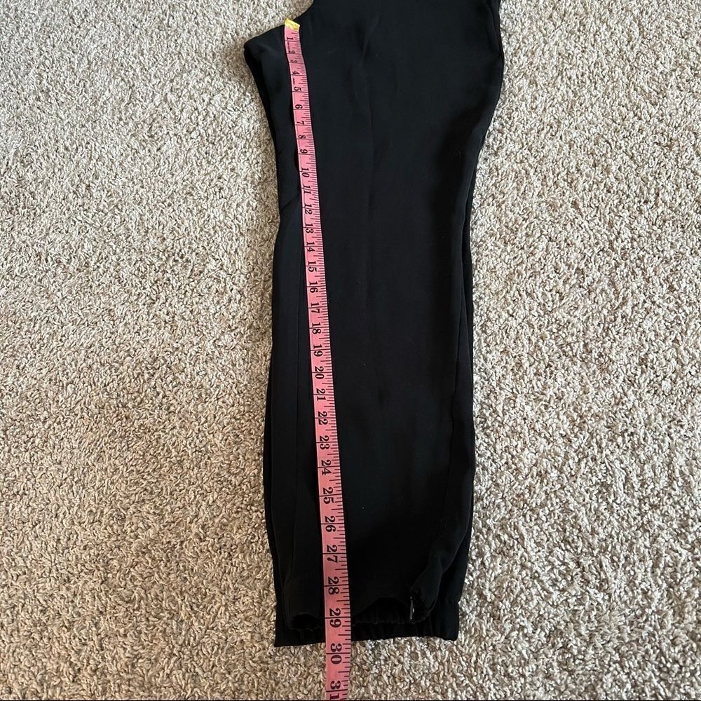 Kenneth Cole Black Ankle Zip Jogger Pants Size M