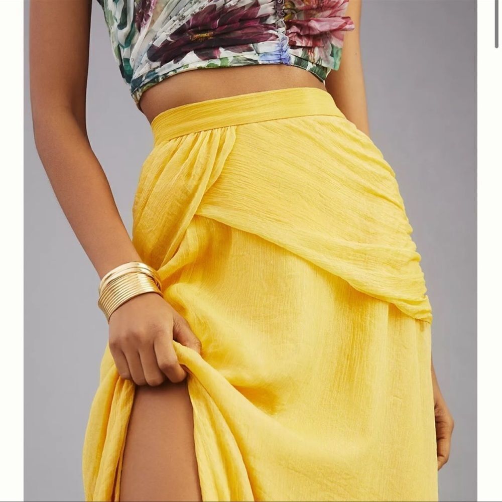 Anthropologie Hutch Shine Maxi Skirt