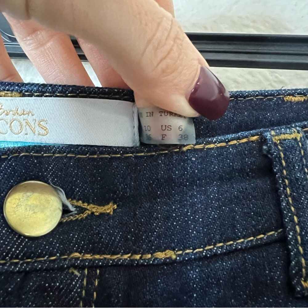 BODEN Icons The Notting Hill Flare Jeans Dark Wash Size 6