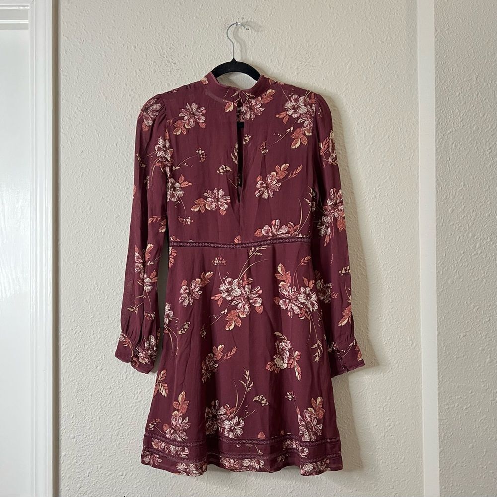 ATSR The Label Kirsten Floral Mini Dress A-Line Fit & Flare Size Small