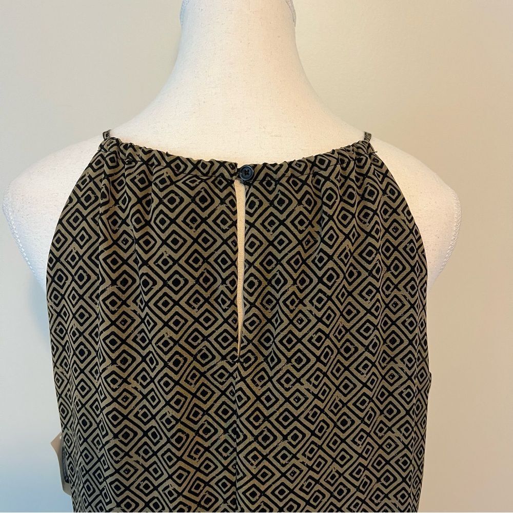 Old Navy Geometric Print Sleeveless High Low Chiffon Dress NEW Size Medium