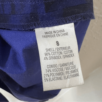 Theory Sleeveless Sheath Dress Size 8 Yeneth Brushstroke