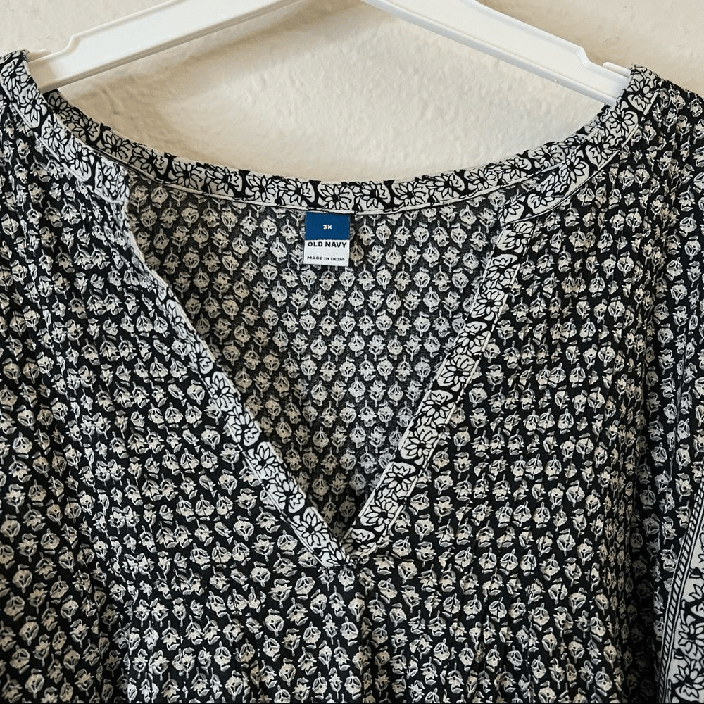 Old Navy Oversized Long Sleeve Mini Swing Dress Plus Size 3X