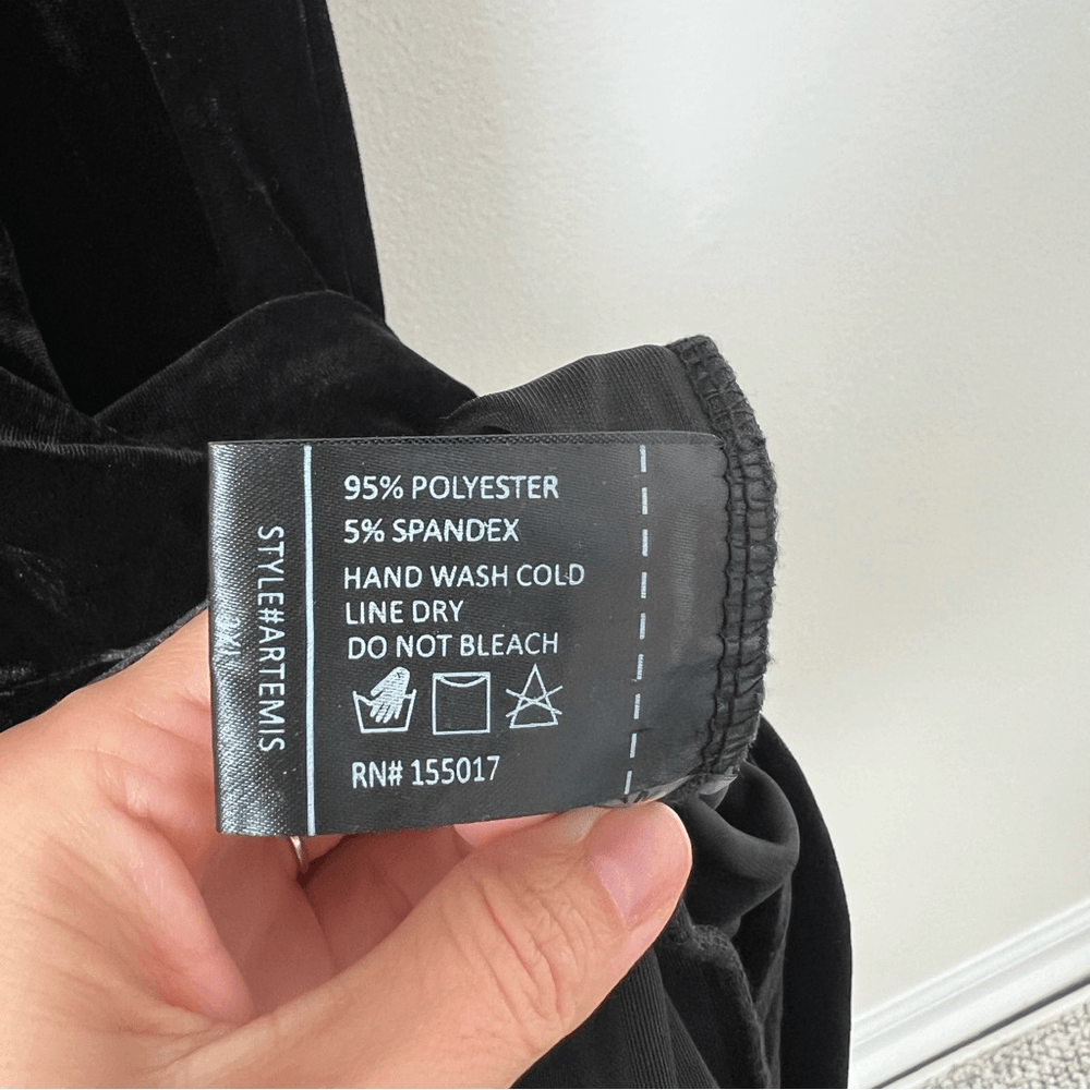 Baltic Born Artemis Tiered Velvet Maxi Dress in Black Plus Size 3X