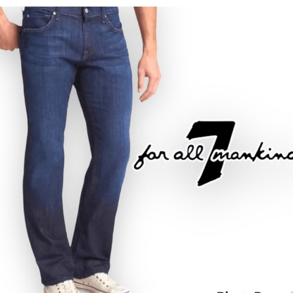 7 For All Mankind The Standard Straight Dark Wash Jeans Size 33