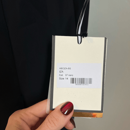 Chiara Boni La Petite Robe Iza Black Dress NEW Size 14 Long Sleeve Formal