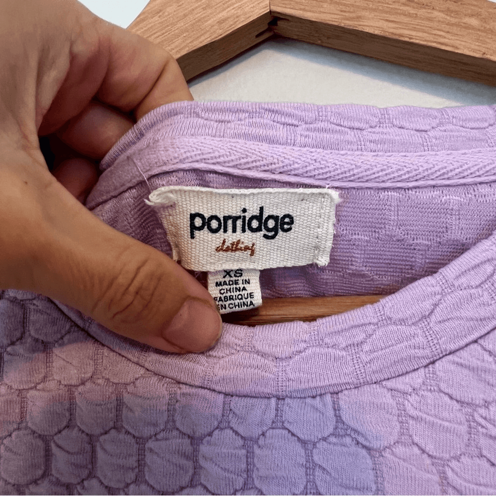 Anthropologie Porridge Puff Sleeve Pullover Top Assorted Purple Size XS