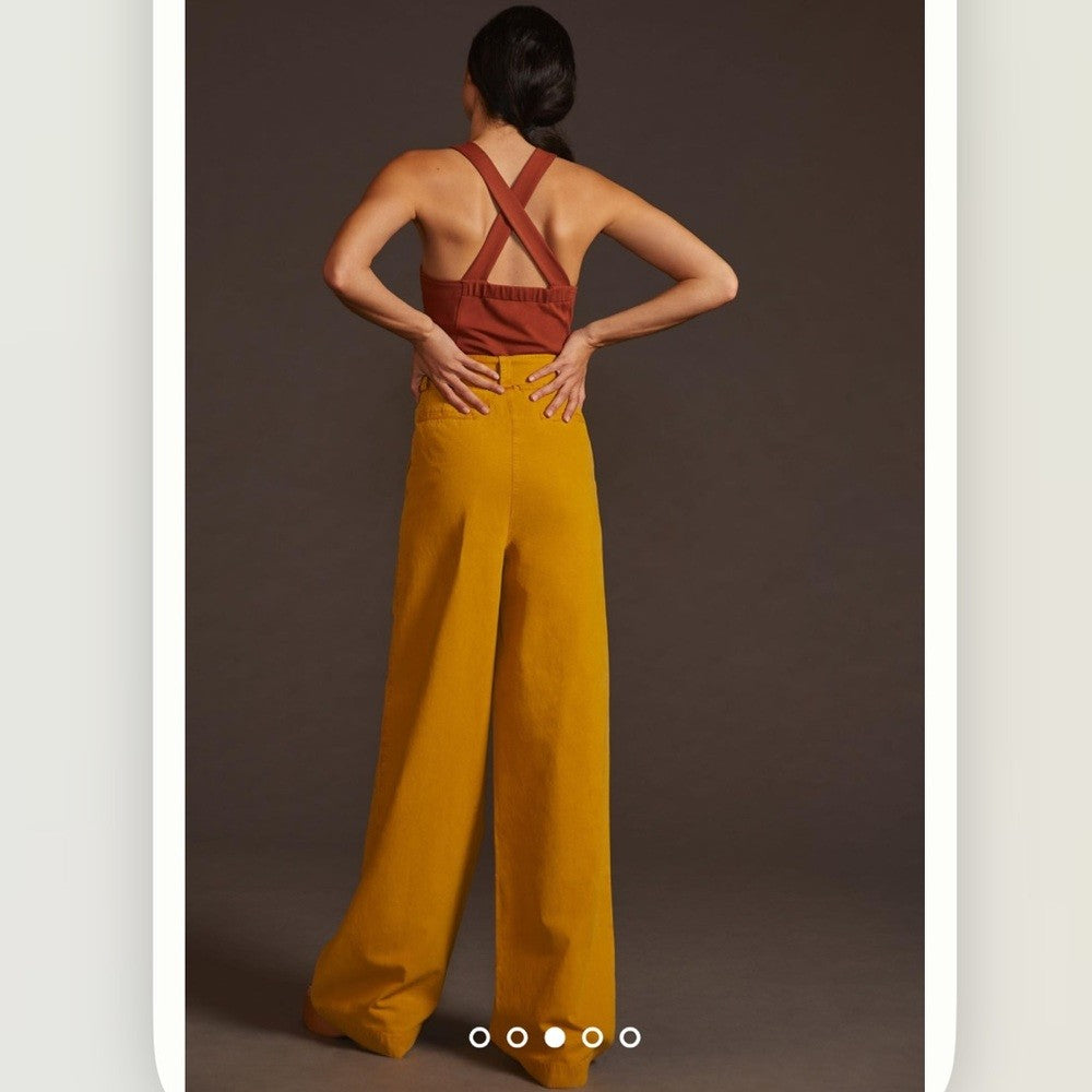 Anthropologie Essentiel Antwerp Wide-Leg Beach Pants NEW Size 10