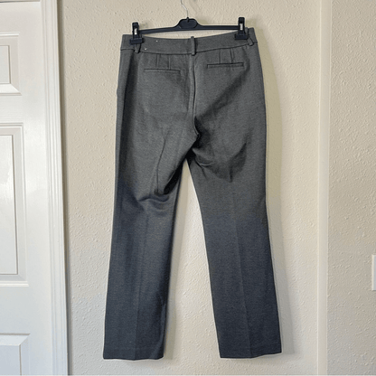 Talbots Soho Trouser Straight Leg Ponte Dress Pants in Gray Size 10
