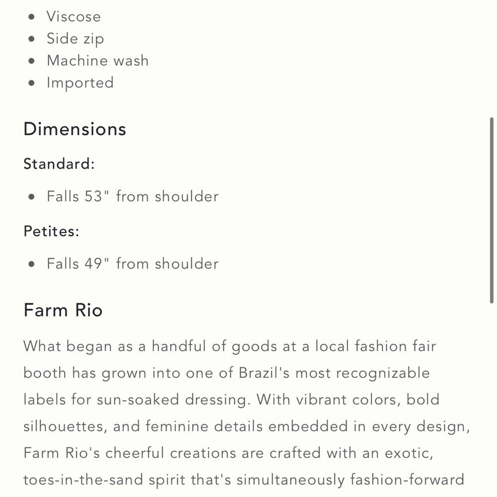 Farm x Anthropologie Halter Maxi Dress Farm Rio NEW Size XL