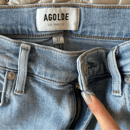 Agolde Sophie Skinny Jeans Size Size 27 Light Wash