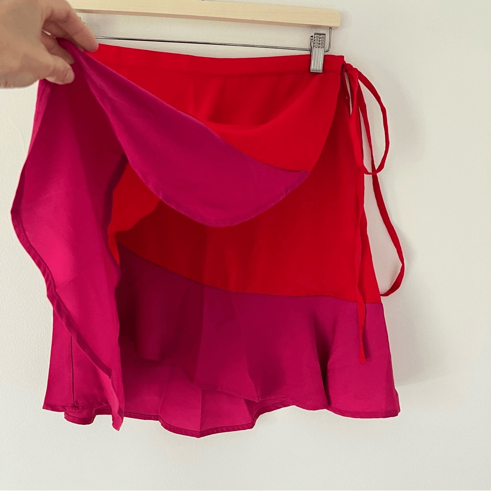 Summersalt The Short Beach to Brunch Coverup Wrap Skirt NEW Size Large Pink