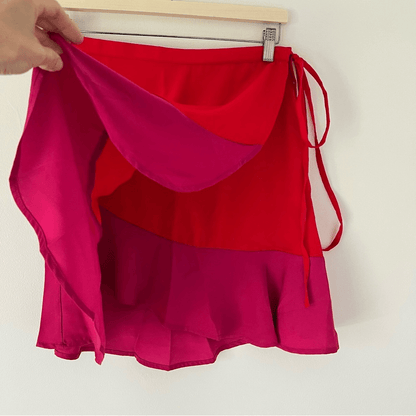 Summersalt The Short Beach to Brunch Coverup Wrap Skirt NEW Size Large Pink