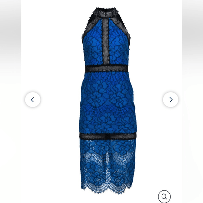 ALEXIS Marlowe Halter Lace Midi Dress Size XS