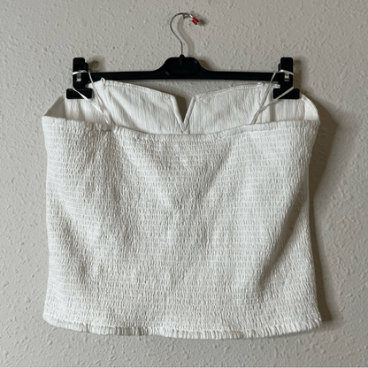 Anthropologie Porridge Tube Top in Ivory NEW Size XL