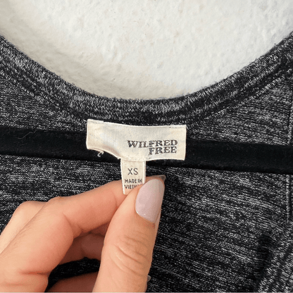 Aritzia Wilfred Free Yasmin Cut Out Dress in Gray Size XS