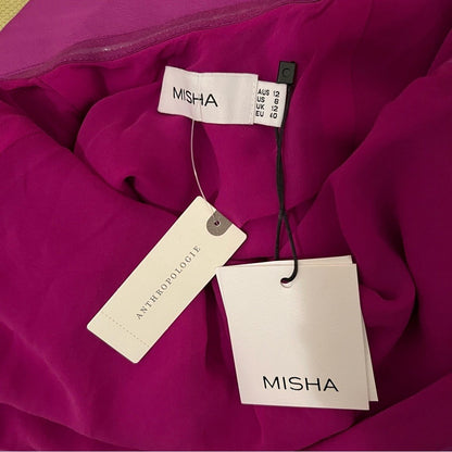 Anthropologie MISHA Halter Mini Dress NEW Size 8
