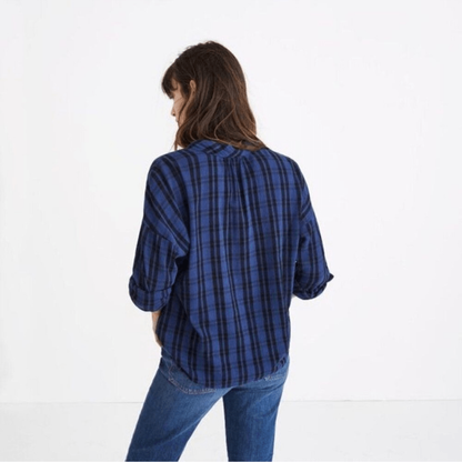 Madewell Highroad Popover Chelton Plaid Shirt Size XL