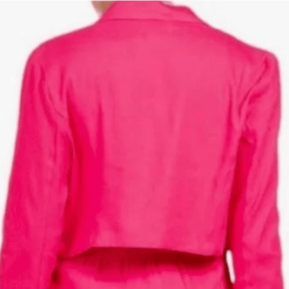 House of Harlow Linen Blend Blazer in Pink NEW Size Medium