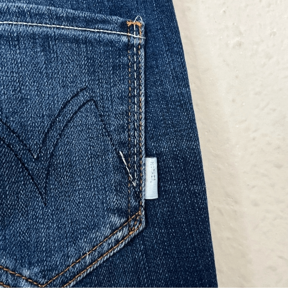 MOTHER The Looker Crop Jeans Size 25 Cry Of The Peacock