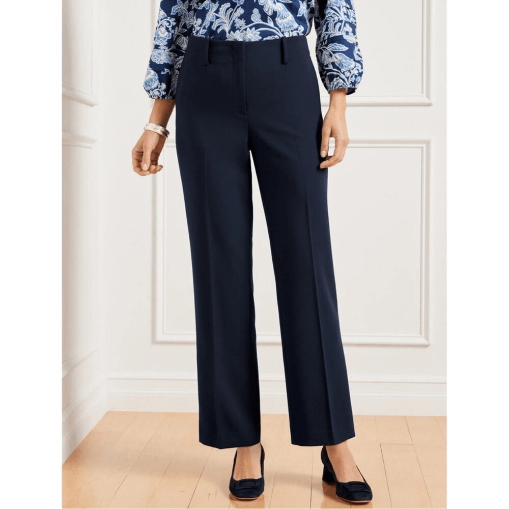 Talbots Southampton Navy Blue Straight Leg Pants NEW Plus Petite 20WP