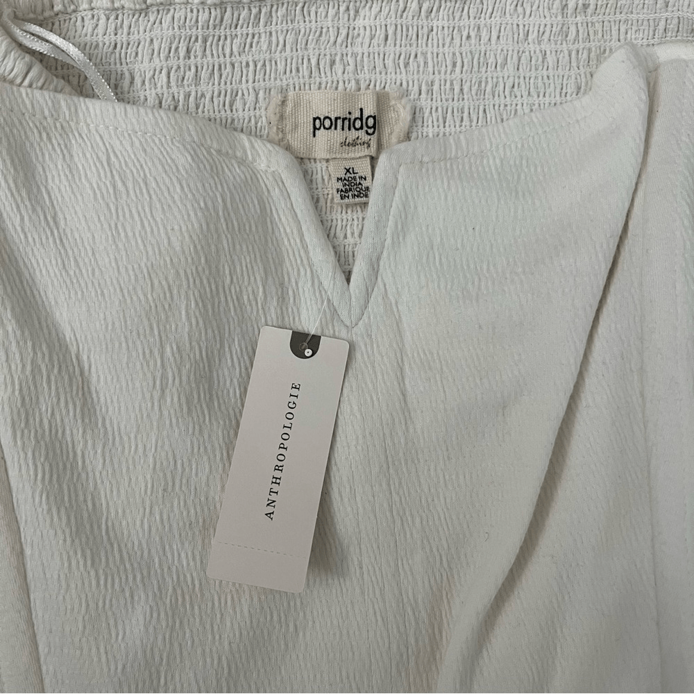 Anthropologie Porridge Tube Top in Ivory NEW Size XL