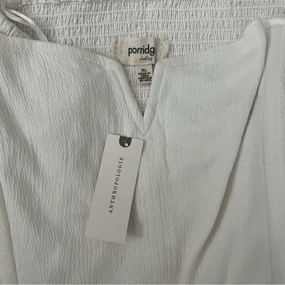 Anthropologie Porridge Tube Top in Ivory NEW Size XL