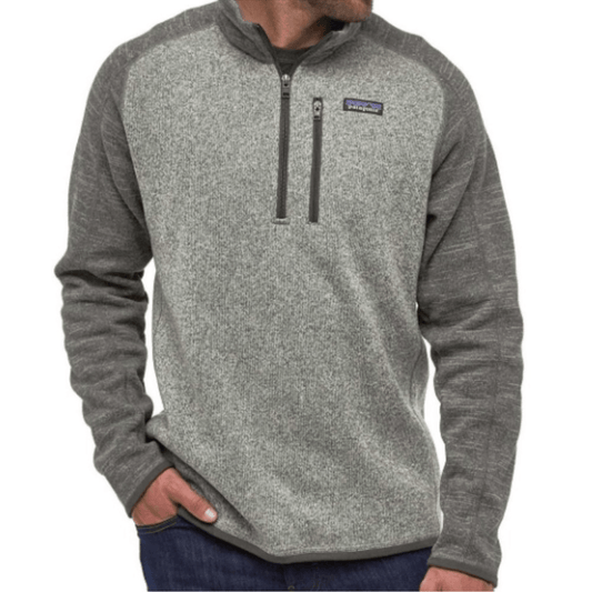 Patagonia Men's Better Sweater 1/4-Zip Fleece Size XL Gray