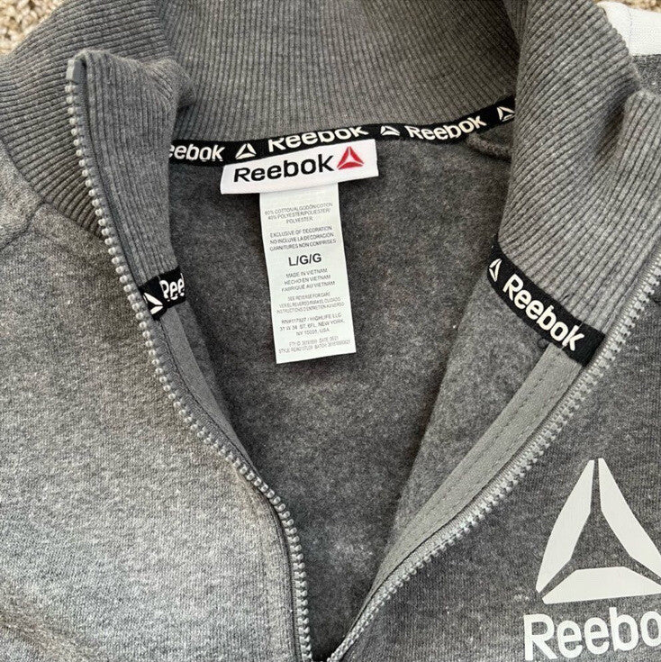 Reebok Turtleneck Half Zip Fleece Sweatshirt NEW Size Large