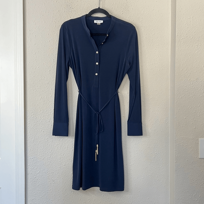 Calvin Klein Denim Belted Shirt Dress